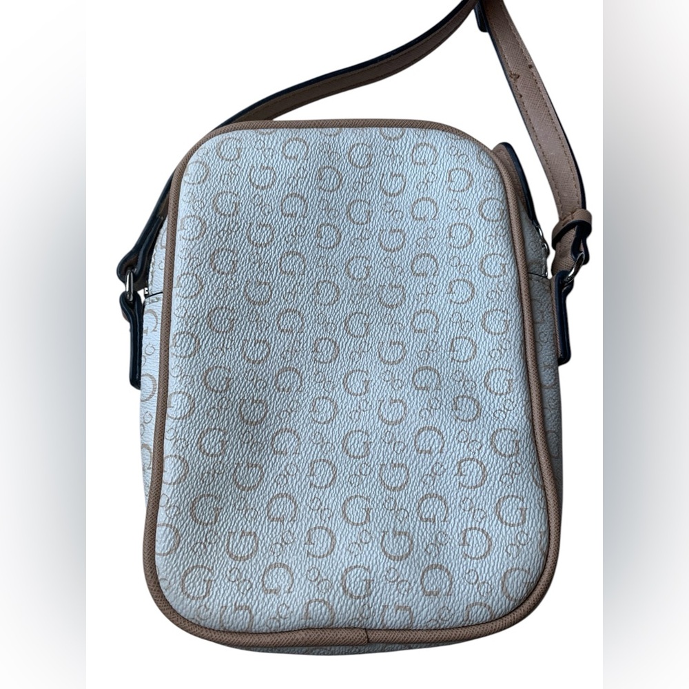 GUESS Los Angeles Women's Cream/Tan Crossbody Bag Handbag Purse - Picture 8 of 10